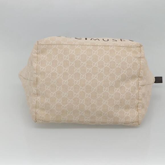 GUCCI GG Canvas Tote Bag Beige Silver - Picture 9 of 16